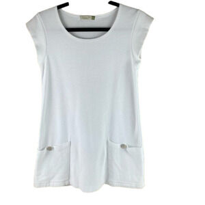 CHALET White Short Sleeve Tunic XS